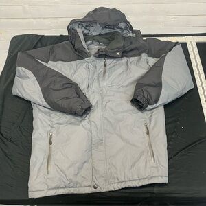 L.L.Bean Primaloft Winter Ski Parka Coat Men's XLT Gray Full Zip Puffer